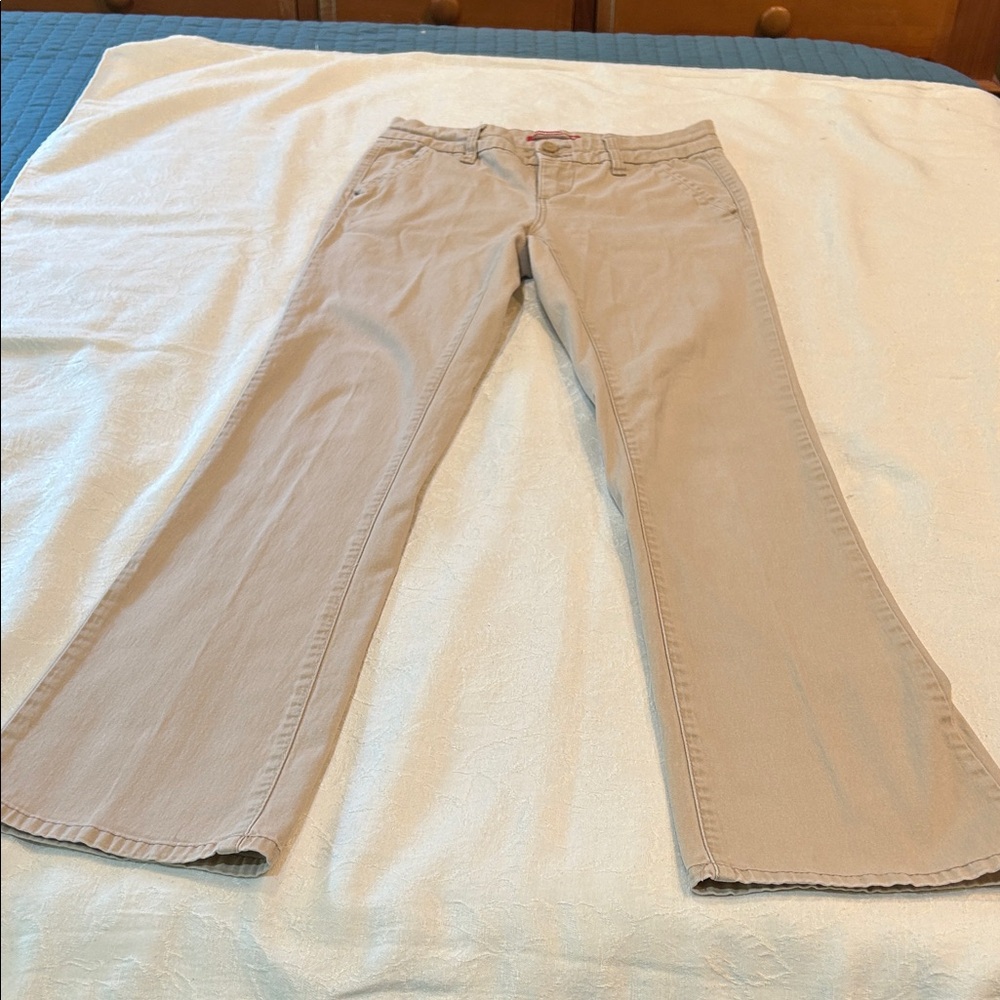 UNIONBAY Tan Wide-Leg Chino Pants